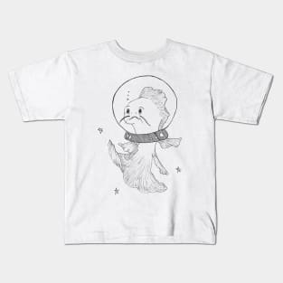 Space Fish -- SpaceX Lanch, galaxy art, hipster gift Kids T-Shirt